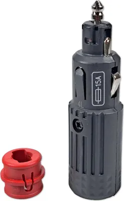 Produktbild von Zigarettenanzünderstecker | mit Adapter | 12-24V | 16A | Sicherung