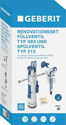 Immagine prodotto di Set interno Geberit tipo 212 + FV tipo 383, 1 pezzo.
