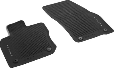 Produktbild von Original VW Tayron Allwetterfußmatten Gummimatten vorne mit Druckknopf-Befestigung
