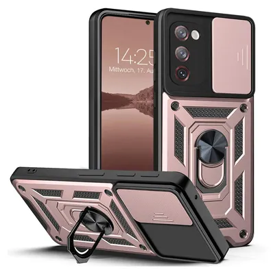 Produktbild von Armor Handyhülle für Samsung Galaxy S20 FE Kameraschutz Handy Panzer Case Cover Schutzhülle Outdoor Farbe: Rosegold