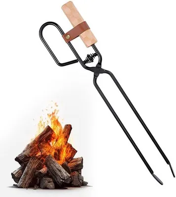 Produktbild von Multifunktionales Grill- und Haardgerät - 46 cm - für Grillkacheln, Grillen, Zeltfeuer - schwarz