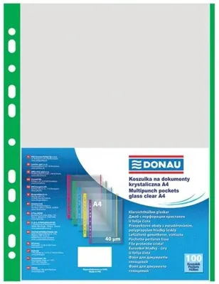 Obrázek produktu pro Prospektový Obal Matný, A4, Pp, 40 ?m, Zelený - 100 Ks