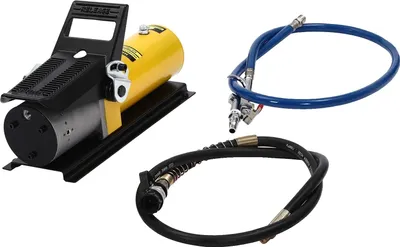 Immagine prodotto di Pompa pneumoidraulica, uscita 10000 PSI, struttura in acciaio, design compatto, giallo