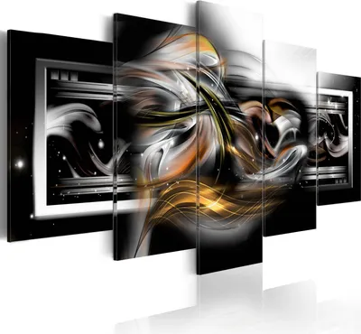 Produktbild von Leinwandbilder 200x100 cm a-A-0041-b-p Vlies Leinwandbild 5 tlg Kunstdruck modern Wandbilder XXL Wanddekoration Design Wand Bild ABSTRAKT