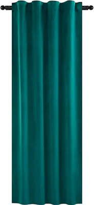 Produktbild von WOLTU Verdunklungsgardine mit Kräuselband 300 g/m² Schwere Samtige Verdunkelungsvorhang Dunkelgrün 140x270 cm (1 Stück) VH6071dgn