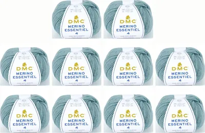 Image de 10 pelotes de DMC Merino Essentiel-4 – fil Aran de grande qualité composé à 50 % de Laine et à 50 % d'acrylique (couleur 864)
