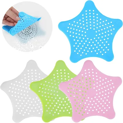 Obrázok produktu pre Silikónové sitá do odtokov – univerzálne – Kvalitné sitá do drezov – umývadiel a vaňou v kuchyni a kúpeľni – filter na vlasy do vane