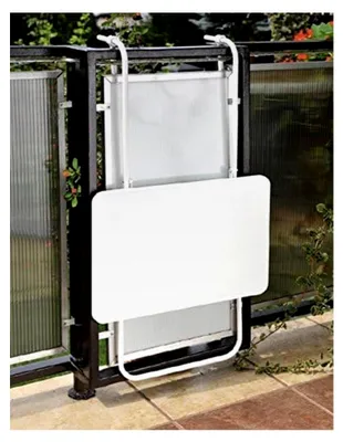 Produktbild von Klappbarer Balkonhängetisch 40 x 60 cm in Weiß