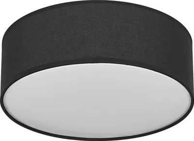 Image de OSRAM ORBIS PARIS plafonnier 300mm, noir, culot E27, peut être équipé d'une ampoule intelligente, design moderne de haute qualité, avec abat-jour en tissu, adapté pour l'intérieur, rond, classe de protection IP20