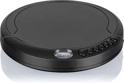 Image de Lecteur CD portable rechargeable pour écouteurs, noir