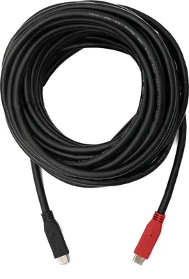 Produktbild von SYSTEM-S USB 3.1 One Way Kabel 8 m Typ C Stecker zu Stecker in Schwarz