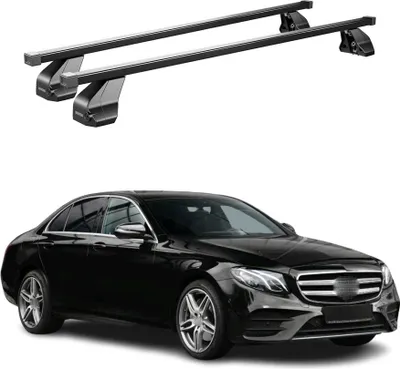 Produktbild von Menabo Dachträger für Mercedes E Klasse W213 Limo 2016-2023 75kg Stahl Schwarz