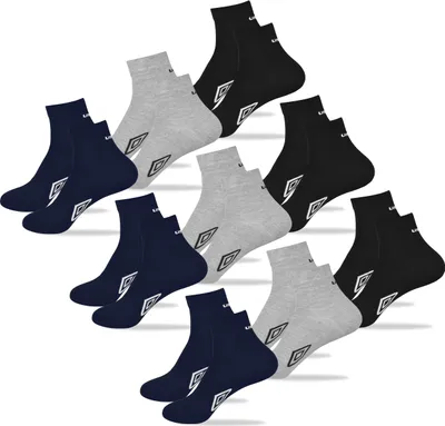 Produktbild von Umbro - 9 Paar Quarter Herren Socken Für Männer Aus Baumwolle