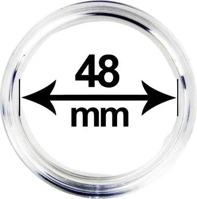 Obrázek produktu pro Kapsle (pouzdro) na mince, vnitřní průměr 48 mm