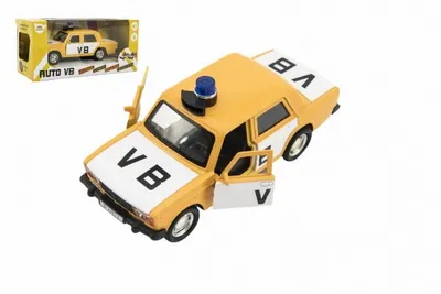 Obrázok produktu pre Policajné auto VB kov/plast 11,5cm obojstranné na batérie so zvukom