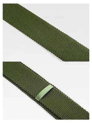 Produktbild von Herren 5,7 cm schmale Strickkrawatte einfarbig