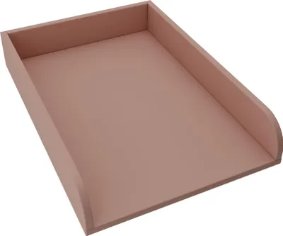 Produktbild von regalik Wickelaufsatz Universal, Wickeltischaufsatz für Kommoden in beliebiger Breite, Abnehmbar Wickelkommode aufsatz, Abgerundeten Frontplatten, Rose, 72cm x 54cm