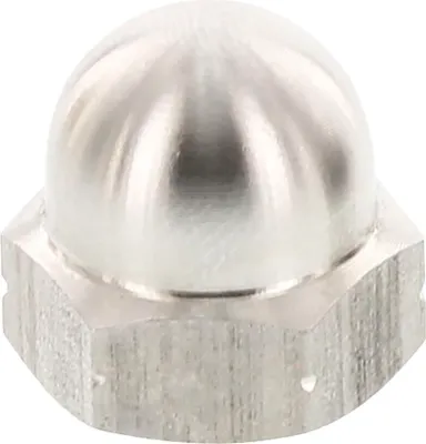 Produktbild von Hutmuttern ø M4mm DIN1587 Sechskant Sicherungsmuttern hohe Form A2 Edelstahl