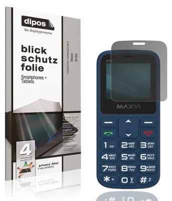 Produktbild von Blickschutzfolie für Maxvi B100i matt Schutzfolie Folie Display Schutz dipos