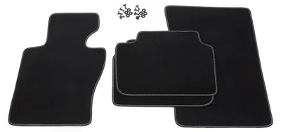Zdjęcie produktu dla Ekskluzywne dywaniki podłogowe, idealnie dopasowane do modelu BMW X3 E83 z napędem xDrive lub sDrive, produkowane w latach 2003-2010