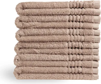 Produktbild von PHLOX Gästehandtücher Set - 6 Teilig - 100% Baumwolle 600 g/m² - 30x50 cm - Frottee, Weich - Beige