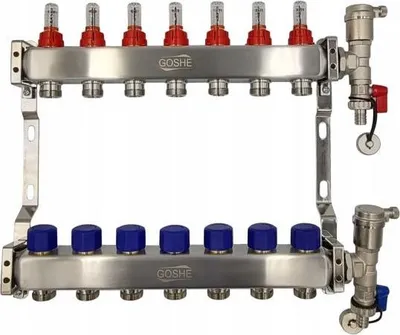Immagine prodotto di Distributore Goshe A 8 Circuiti In Acciaio Inox