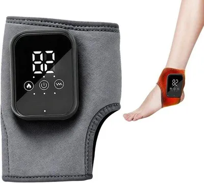 Produktbild von Fußmassagegerät – Fußmassage – Muskelentspannung – Kabellos mit Wärmefunktion – 37,5 x 9 cm – Grau