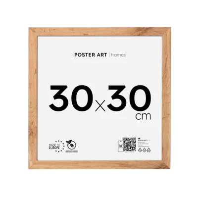 Zdjęcie produktu dla Ramka na zdjęcia i plakaty 30x30 cm, dąb Wotan, MDF – Poster Art