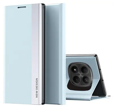 Produktbild von Hülle für Xiaomi Redmi Note 15 Pro 4G, Kunstleder Magnetisch Klapp Stand Schutzhülle Blau