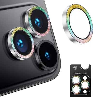 Obrázok produktu pre INF Trblietavý ochranný kryt objektívu fotoaparátu pre iPhone 17 - HD, proti poškriabaniu