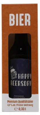 Produktbild von Geschenkverpackung "Happy Beersday" EINWEG