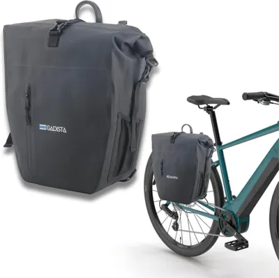 Productafbeelding van Fietstas 25 l, zwart TPU, IPX6 waterdicht, voor fietsen