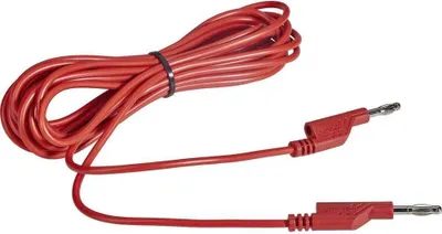 Produktbild von VOLTCRAFT MS5/RT Messleitung Lamellenstecker 4 mm Lamellenstecker 4 mm 5.00 m Rot 1 St.