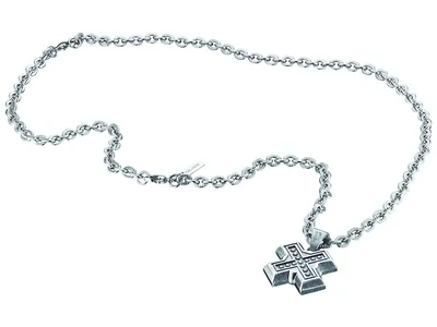 Produktbild von Police Halskette Kreuz PJ24963PSE-01 Kette Crusader Gothik Antik Optik