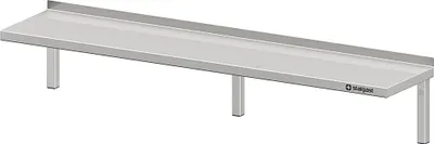 Produktbild von Wandbord mit Winkelkonsolen, 1500x400x250 mm, verschweißt