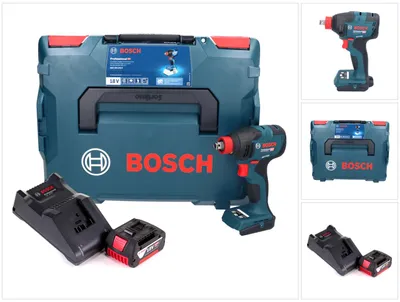 Zdjęcie produktu dla Bosch GDX 18V-210 C Profesjonalny akumulatorowy klucz udarowy 18 V 210 Nm bezszczotkowy + 1x akumulator 4,0 Ah + ładowarka + moduł łączności + L-Boxx