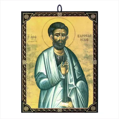 Produktbild von Ikone Heiliger Bartholomäus orthodox e Reproduktion aus Griechenland