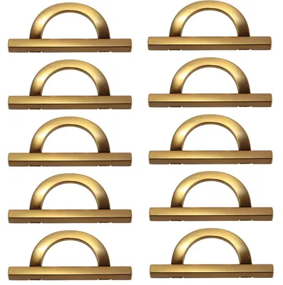10er-Pack Möbelgriffe, 96 mm Lochabstand, dunkelgold