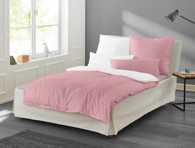 Immagine prodotto di Set di biancheria da letto Irisette maco-satin Jessica 8256 rosa 155 x 220 cm + 1 federa 80 x 80 cm
