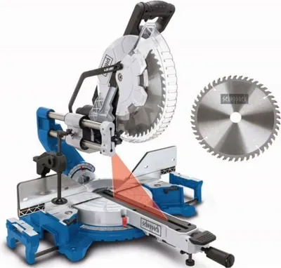 Produktbild von Kapp- und Gehrungssäge SCHEPPACH HM305SL, 2000 W, 305 mm Sägeblatt, Neigung 48°, Drehteller -50°/+50°