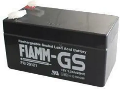 Produktbild von FIAMM Bleiakku FG20121 12 Volt 1,2 Ah mit 4,8mm Steckanschlüssen