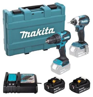Image de Kit d'outils sans fil Makita | 18 V | 2 batteries de 5,0 Ah
