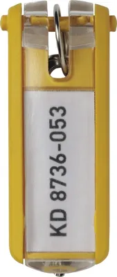 Zdjęcie produktu dla Durable Key Clip, Żółty, 25 mm, 68 mm, 6 szt.