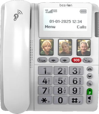 Produktbild von ML 10 4G LTE Tischtelefon mit SOS Notruf und SOS Notrufarmband