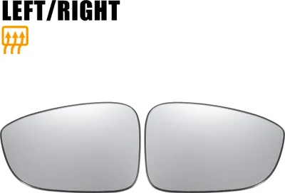 Image de Paire De Verres De Rétroviseur Latéral De Remplacement Avec Plaque De Support, Non Chauffants, En Verre Blanc Pour Honda Accord 2018-2022