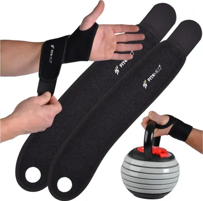 Produktbild von Fit4med | Handgelenkstützen - Schwarz - 41,5 Cm - 2 Stück - Handgelenkschutz - Handgelenkstütze