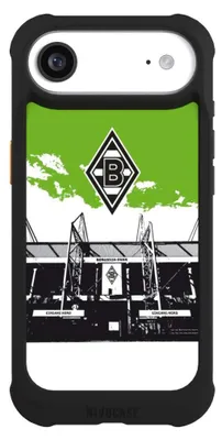 Produktbild von NIVOCASE Hülle für Apple iPhone Air  Stoßfeste Handyhülle NIVOmax Case Schwarz Borussia Mönchengladbach Fanartikel Stadion