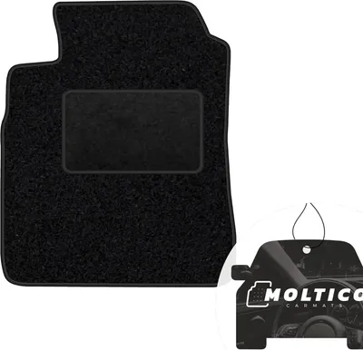 Produktbild von moto-MOLTICO Fahrer Fußmatte Auto Velours Fahrerseite Autoteppiche Schwarz Fahrermatte 1-teilig passend für Audi Q5 I 2008-2016