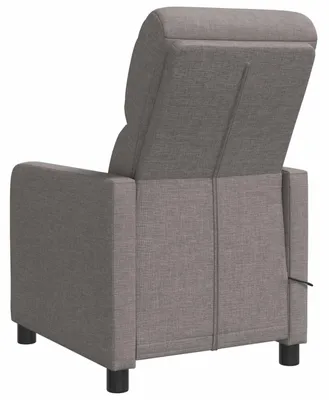 Obrázok produktu pre vidaXL Masážne relaxačné kreslo, farba taupe, materiál: polyester