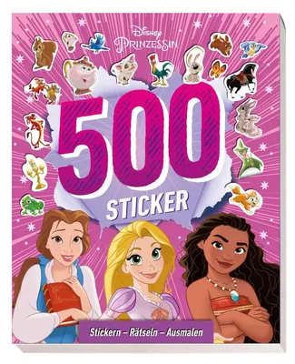 Produktbild von Disney Prinzessin: 500 Sticker - Stickern - Rätseln - Ausmalen